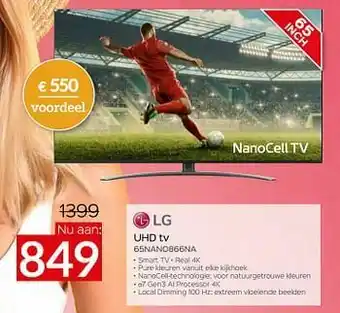 Selexion Lg uhd tv 65nano866na aanbieding