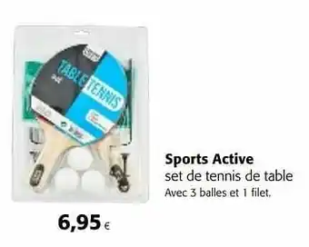 Colruyt Sports active set de tennis de table aanbieding