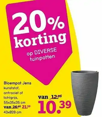 Bloempot jens