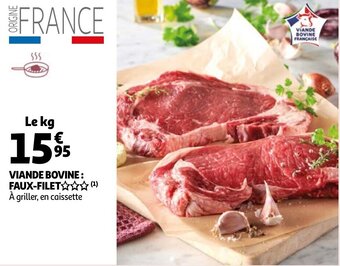 Auchan Viande Bovine:Faux-Filet aanbieding