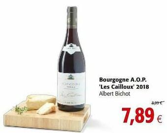 Colruyt Bourgogne a.o.p. les cailloux 2018 albert bichot aanbieding