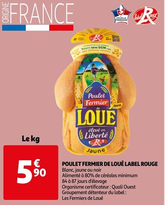 Auchan Poulet Fermier De Loue Label Rouge aanbieding