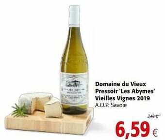 Colruyt Domaine du vieux pressoir les abymes vieilles vignes 2019 a.o.p. savoie aanbieding