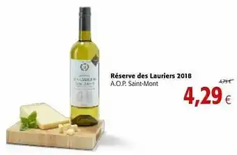 Colruyt Réserve des lauriers 2018 a.o.p. saint-mont aanbieding