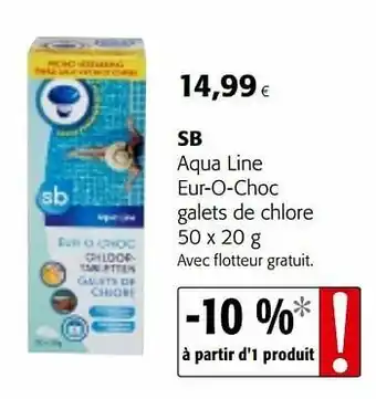 Colruyt Sb aqua line eur-o-choc galets de chlore aanbieding