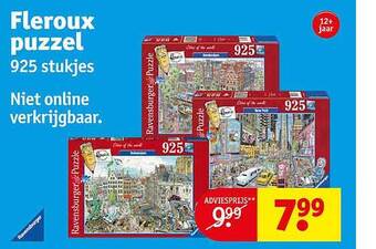 Kruidvat Fleroux puzzel 925 stukjes aanbieding