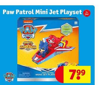 Kruidvat Paw patrol mini jet playset aanbieding