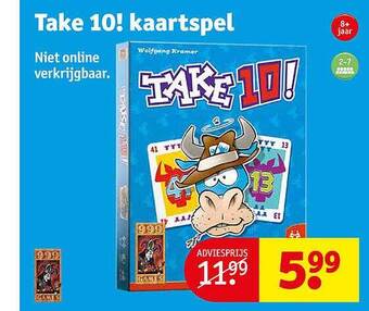 Kruidvat Take 10! kaartspel aanbieding