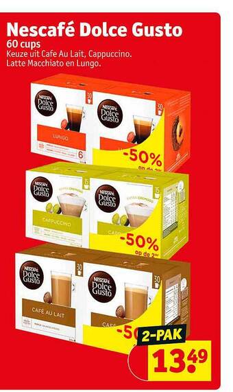 Kruidvat Nescafe dolce gusto aanbieding