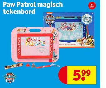Kruidvat Paw patrol magisch tekenbord aanbieding