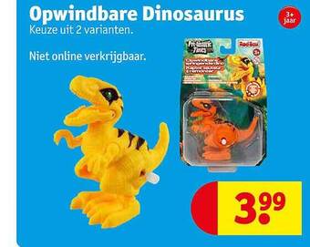 Kruidvat Opwindbare dinosaurus aanbieding