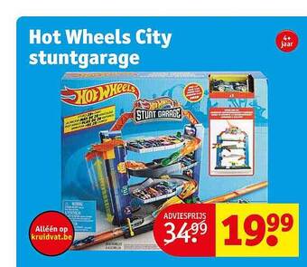 Kruidvat Hot wheels city stuntgarage aanbieding