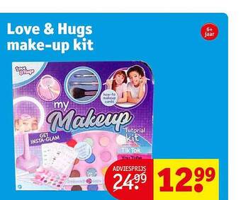 Kruidvat Love & hugs make-up kit aanbieding