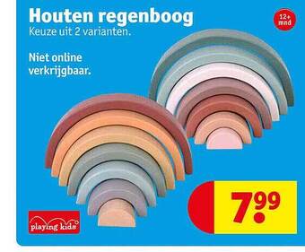Kruidvat Houten regenboog aanbieding