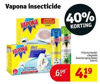 Kruidvat Vapona insecticide 40% korting aanbieding