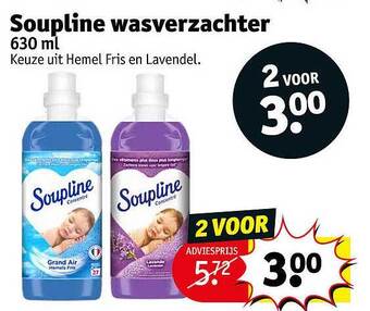 Kruidvat Soupline wasverzachter 630 ml aanbieding