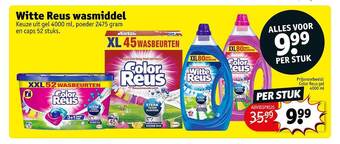 Kruidvat Witte reus wasmiddel aanbieding