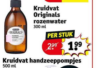 Kruidvat originals rozenwater 300 ml