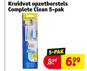 Kruidvat Kruidvat opzetborstels complete clean 5-pak aanbieding