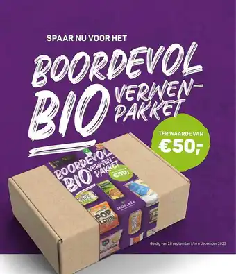 Boordevol bio verwenpakket