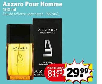 Kruidvat Azzaro pour homme 100 ml aanbieding