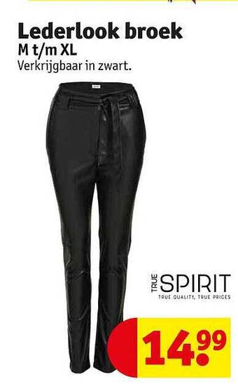 Kruidvat Lederlook broek aanbieding