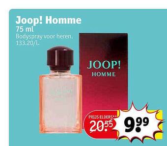 Kruidvat Joop! homme 75 ml aanbieding