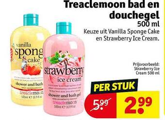Kruidvat Treaclemoon bad en douchegel 500 ml aanbieding