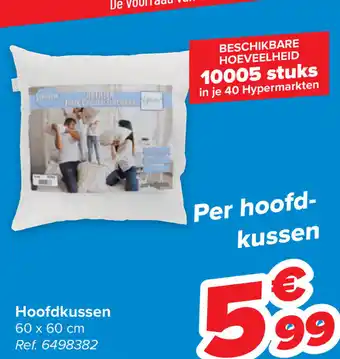 Hoofdkussen 60 x 60cm