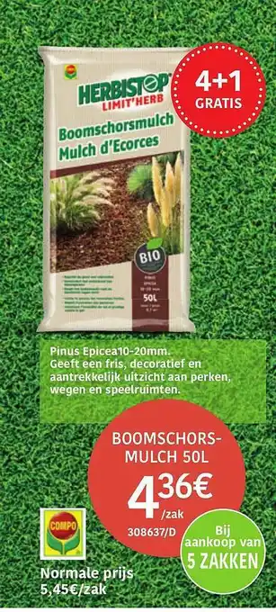 HandyHome Compo Boomschorsmulch 50l aanbieding