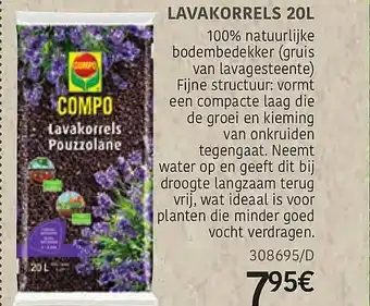 HandyHome Compo Lavakorrels 20l aanbieding