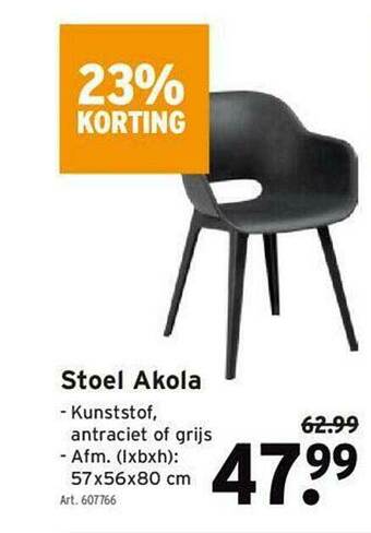 GAMMA Stoel Akola aanbieding