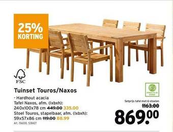 GAMMA Tuinset Touros-naxos aanbieding