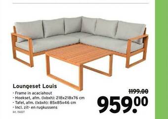 GAMMA Loungeset Louis aanbieding