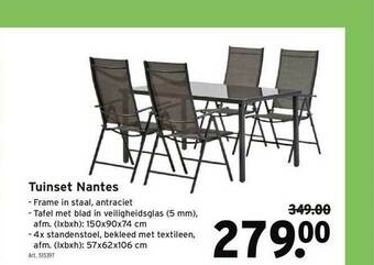 GAMMA Tuinset Nantes aanbieding