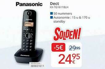 Eldi Panasonic Dect aanbieding