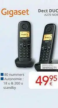 Eldi Dect Duo A270 Noir aanbieding