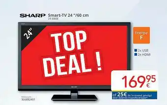 Eldi Sharp Smart-tv 24 aanbieding