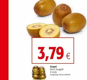Colruyt Zespri Kiwi's Sungold aanbieding