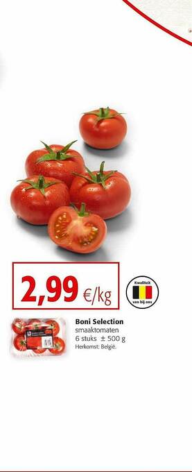 Colruyt Boni Selection Smaaktomaten aanbieding