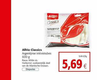 Colruyt Alfrio Classics Argentijnse Inktvistubes aanbieding