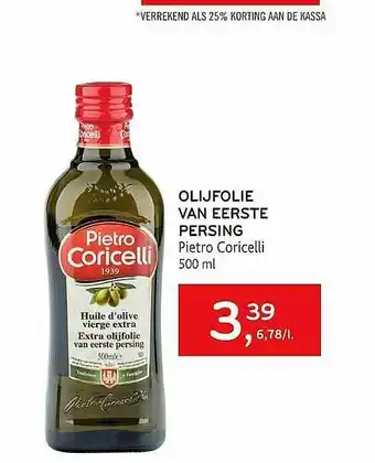 Alvo Olijfolie Van Eerste Persing Pietro Coricelli aanbieding