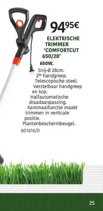 HandyHome Elektrische Trimmer 'comfortcut 650-28' Gardena aanbieding