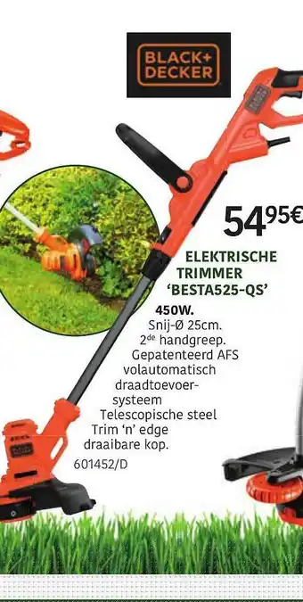 HandyHome Elektrische Trimmer 'besta525-qs' Black+decker aanbieding