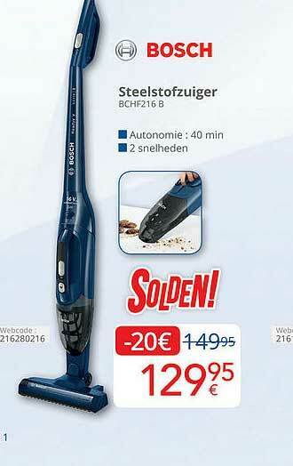 Eldi Bosch Steelstofzuiger aanbieding