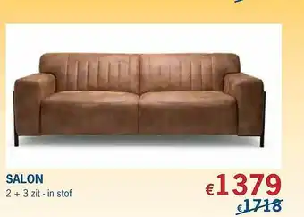 De Prijzenklopper Salon 2+3 Zit In Stof aanbieding