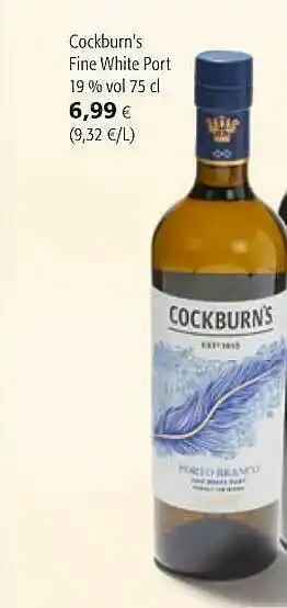 Colruyt Cockburn's Fine White Port aanbieding