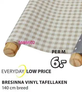 Jysk Bresinna Vinyl Tafellaken 140cm aanbieding