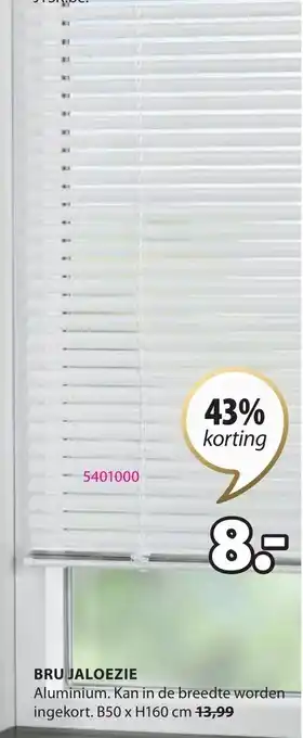 Jysk Bru Jaloezie B50 x H160cm aanbieding