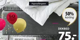 Jysk Bruri 4 Seizoenendekbed 140x200cm aanbieding